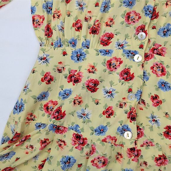 90's Floral Maxi Day Dress - Picture 5 of 10